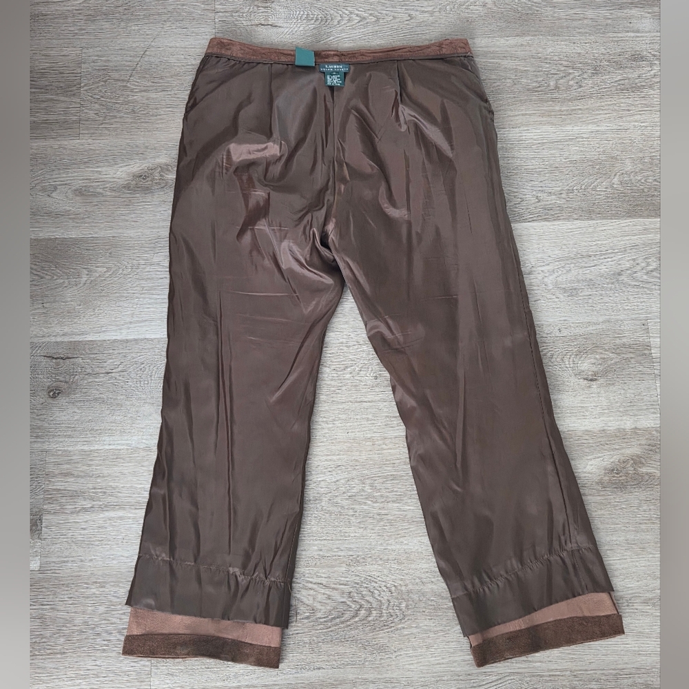 Lauren Ralph Lauren Women's Pants 100% Leather, Size 16, Vtg. - Picture 4 of 12